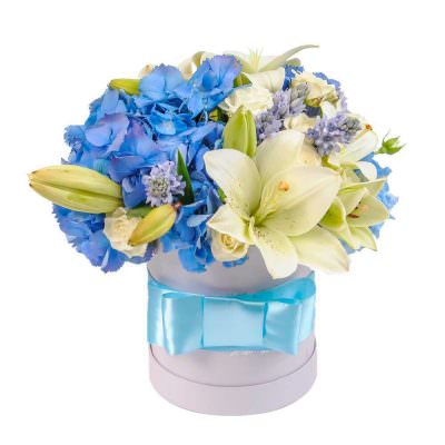 Шляпная коробка «Цветочный вихрь»