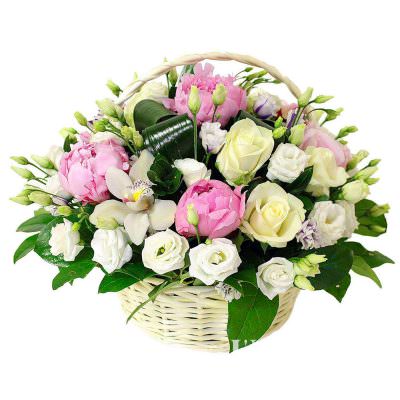 Композиция из свежих цветов «Цветочная рапсодия»