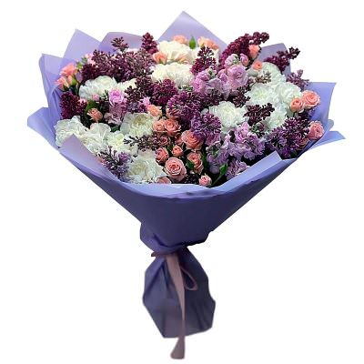 Праздничный букет живых цветов «Весенняя элегия»