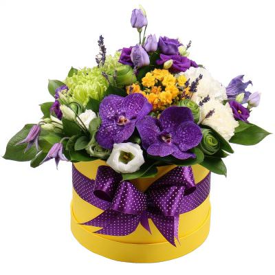 Цветы в коробке «Блеск»